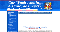 Desktop Screenshot of carwashcanopies.com